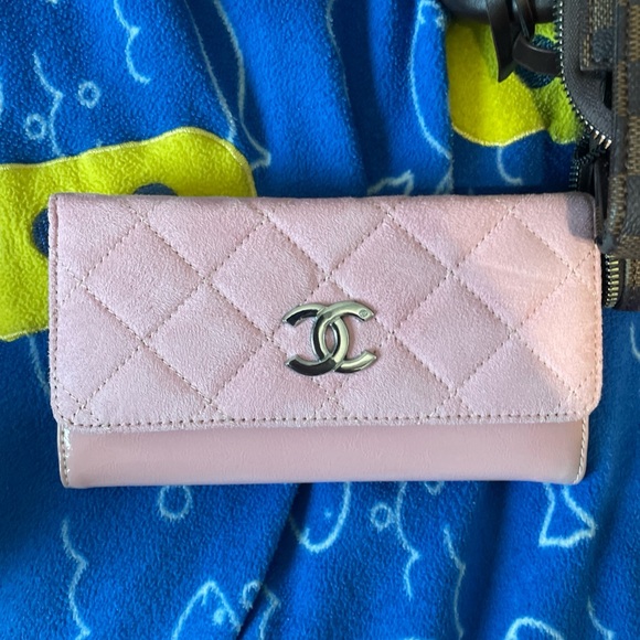 CHANEL Handbags - Chanel Light Pink Quilted Wallet